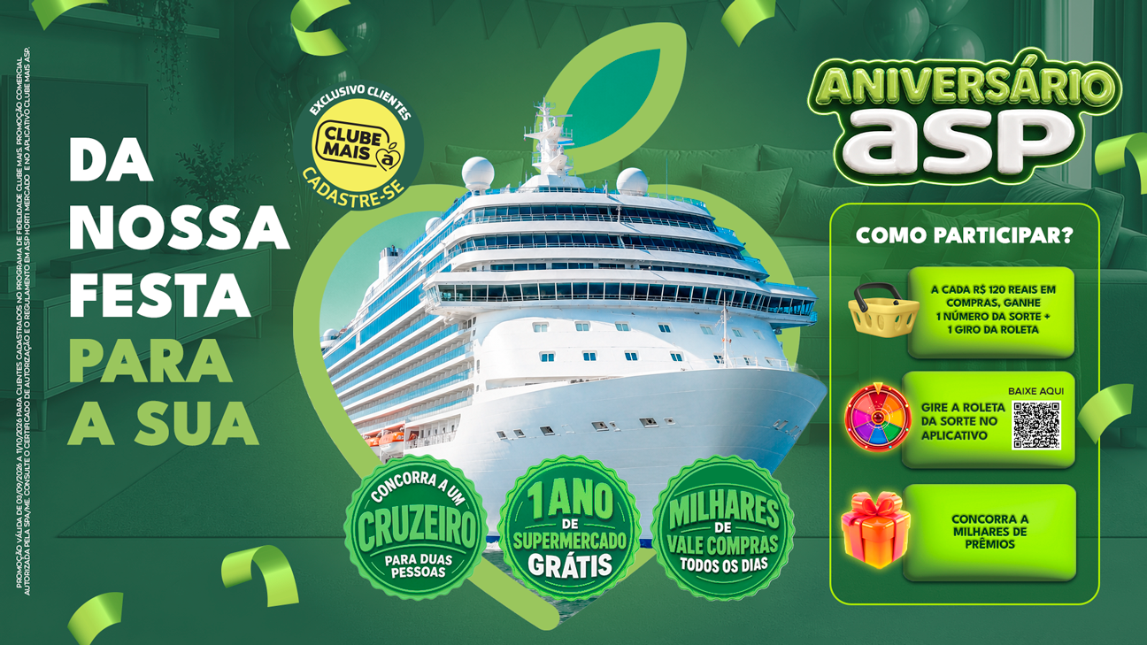 Promoção de Aniversário ASP Horti Mercado